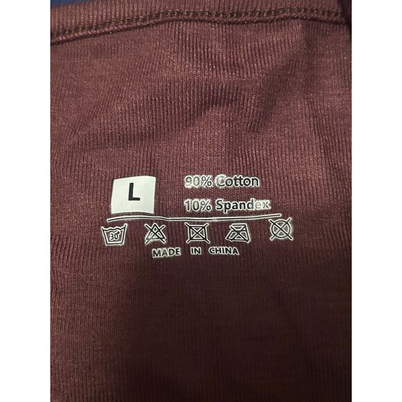 NWOT Lot of 2 Tank Style Bodysuits Brown/White Snaps at Crotch Size Large - Picture 3 of 5